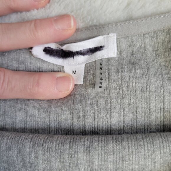 NWOT Grey Lab Thin Straps Ribbed Fitted Bodycon Mini Dress Size M - Picture 5 of 8